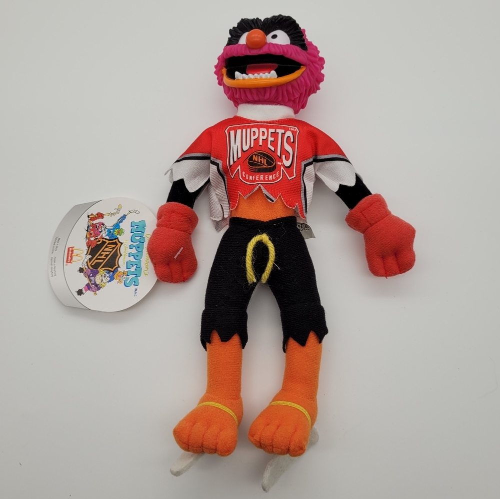 MCDONALD'S | vintage Muppets Animal  NHL 90s 1995 figure doll